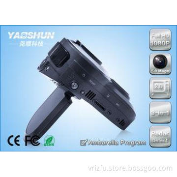 Full HD 1080P Mobile DVR Camera Radar Detector For Toyota C
